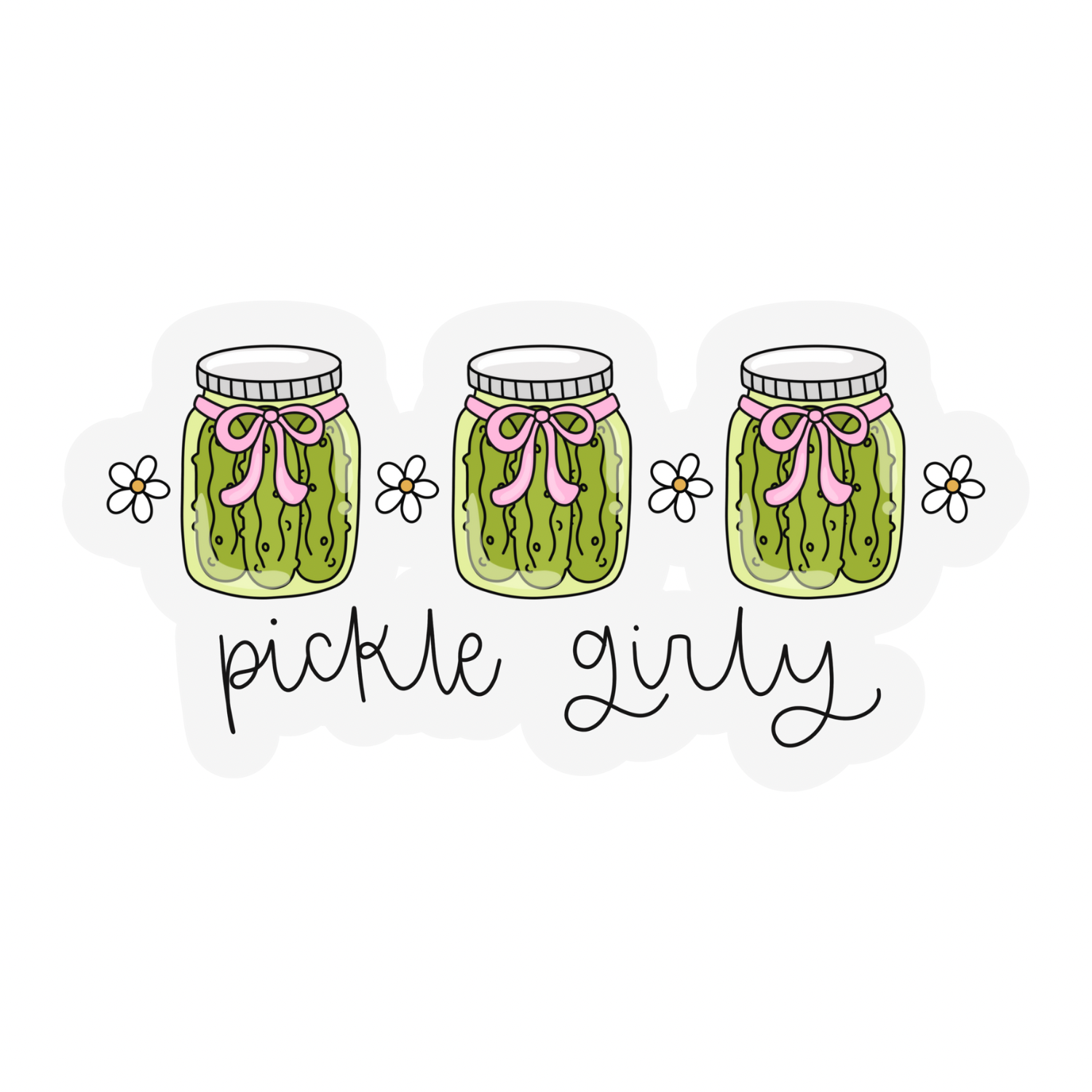 Pickle Girlie | Weatherproof Sticker