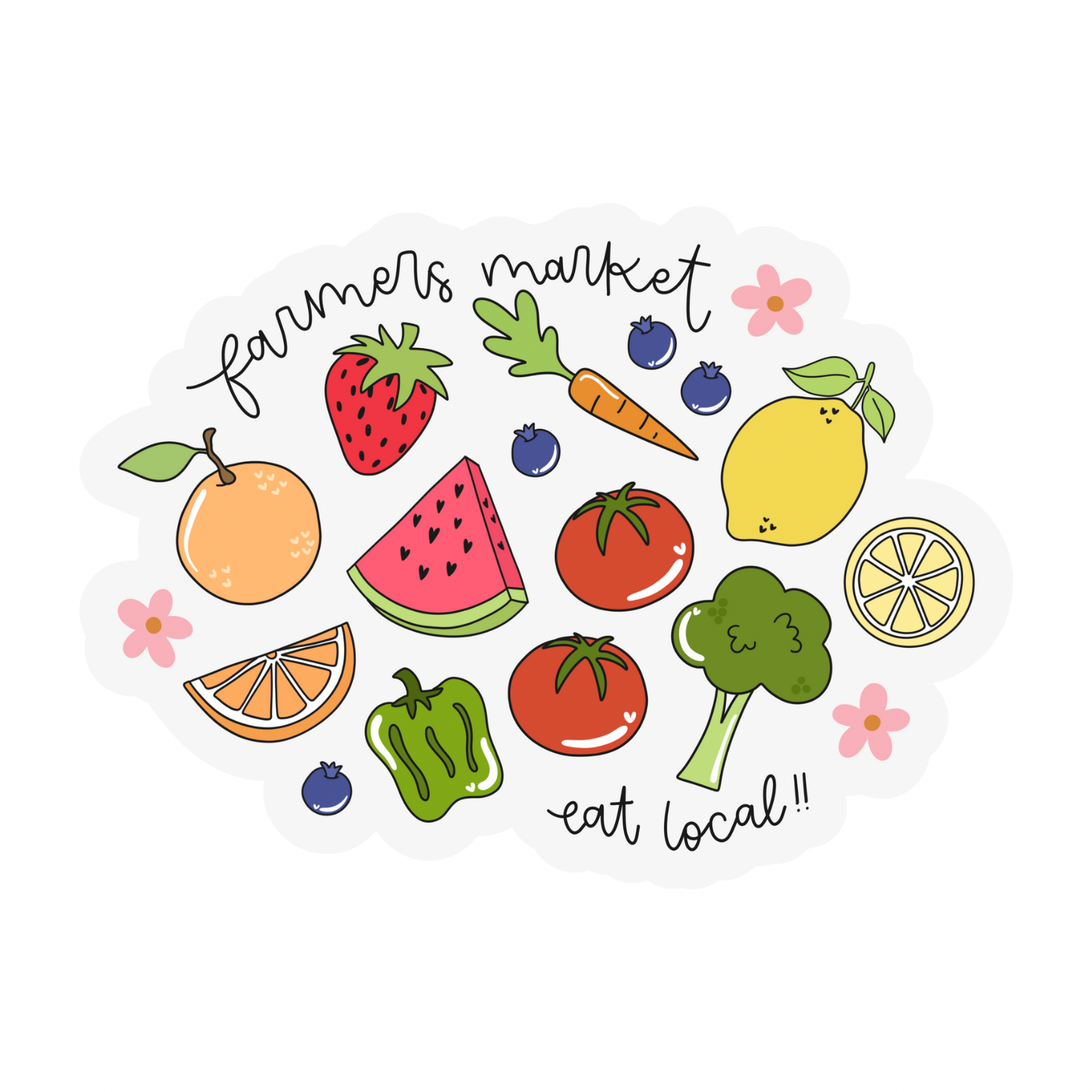 Eat Local | Weatherproof Sticker