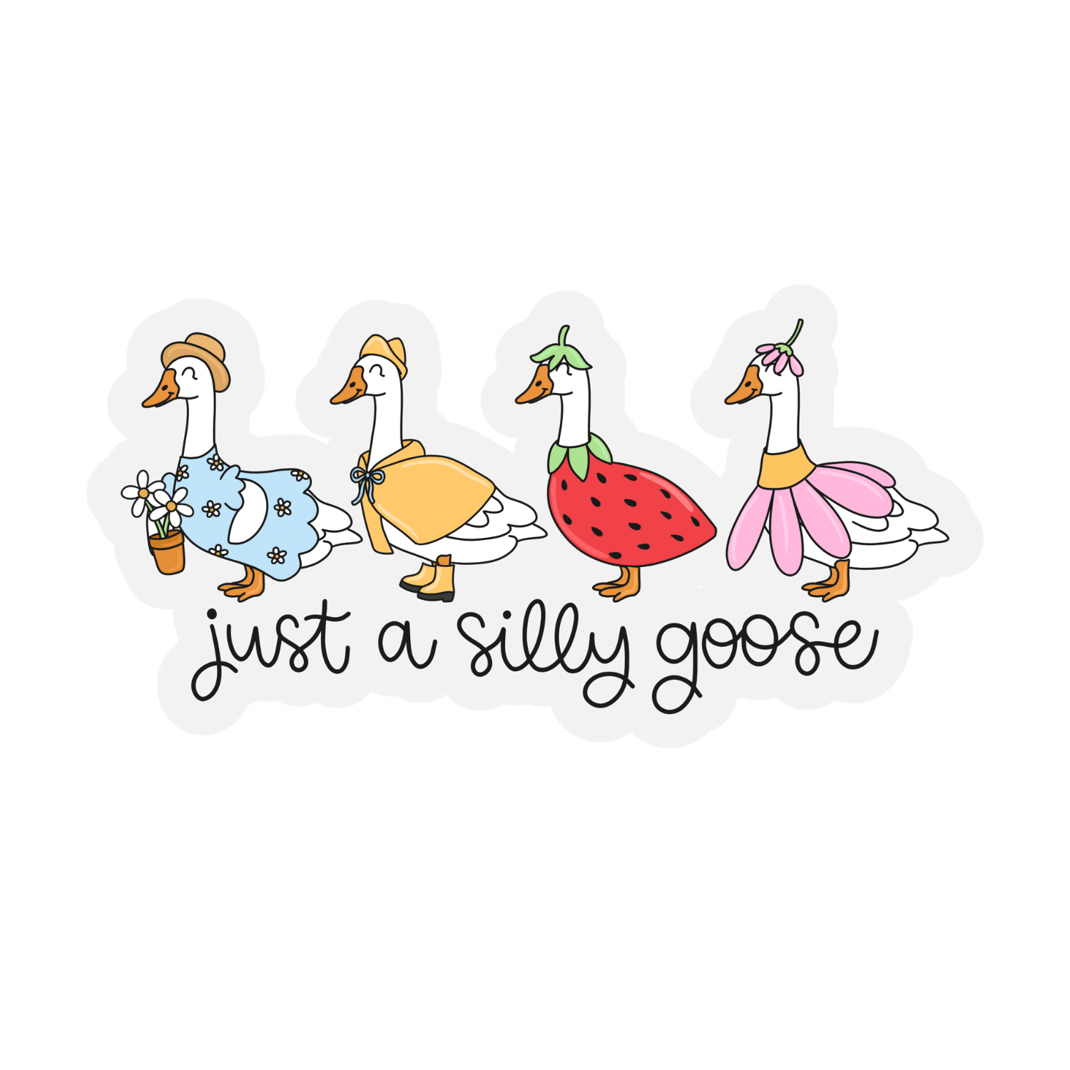Summer Goose | Weatherproof Sticker