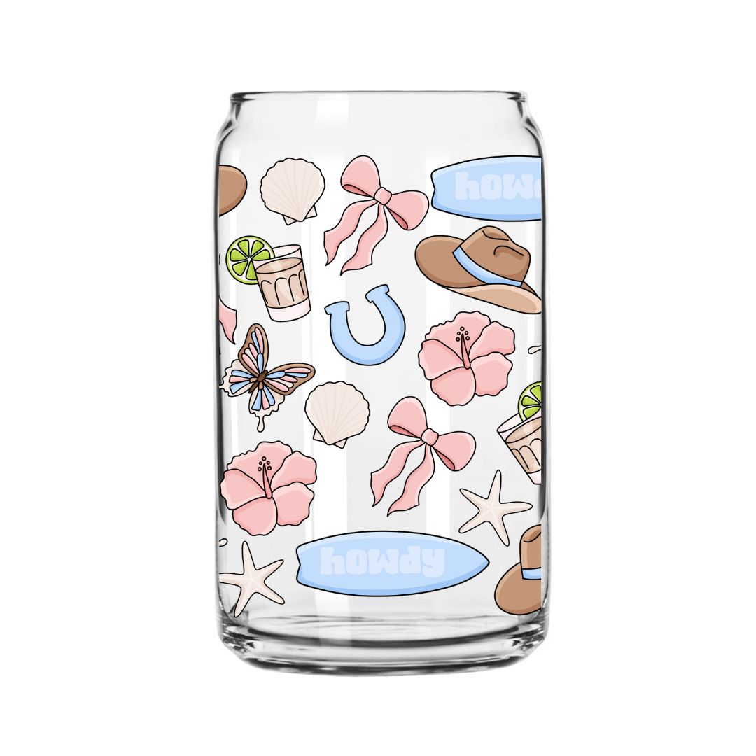 Howdy Glass Can