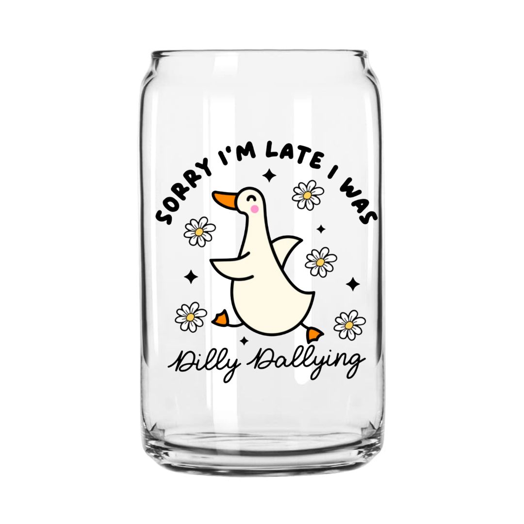Dilly Dallying Glass Can