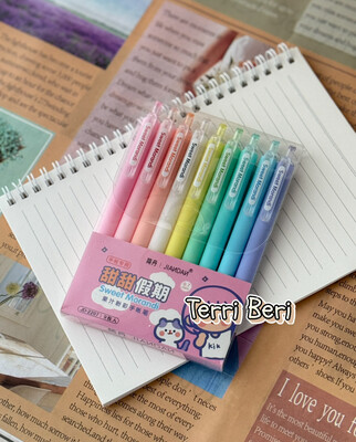 Macaroon Colour Pen Set Of 9 Colours
