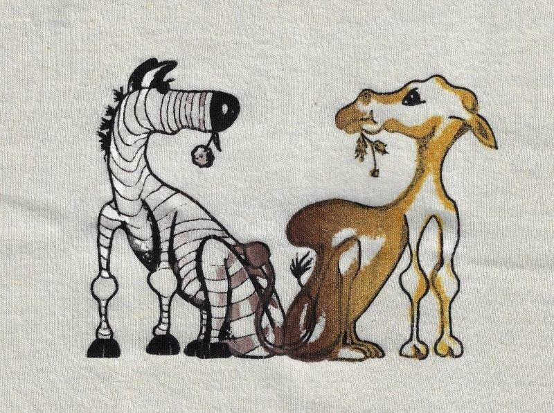 Baby - Kamel und Zebra langarm