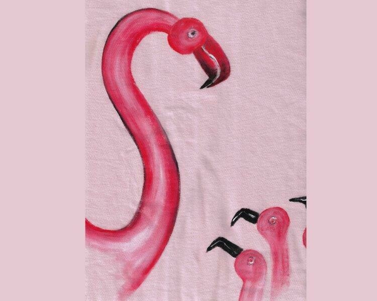 Flamingo  rosa Größe L/XL