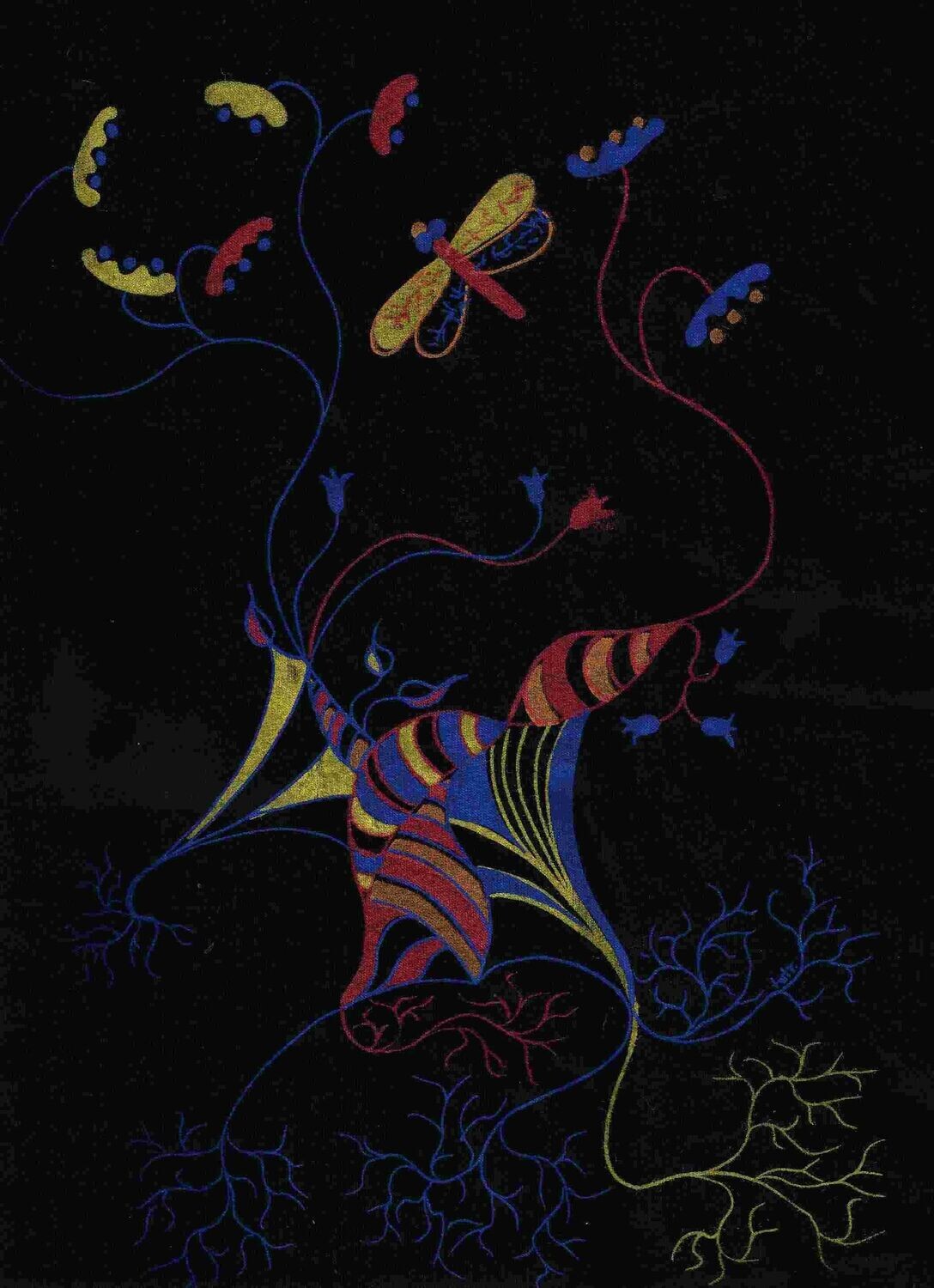 Floral Harlekin Kuschelpulli
