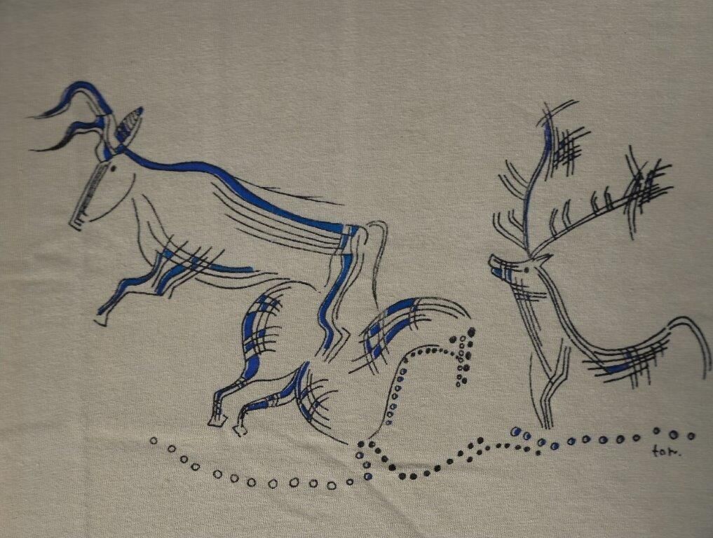 T-Shirt Lascaux abstrakt