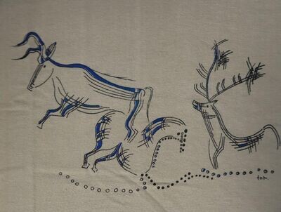 T-Shirt Lascaux abstrakt T-Shirt Lascaux abstrakt