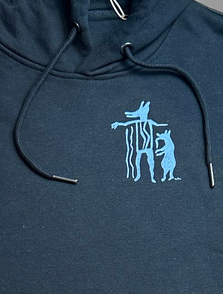 Kapuzensweatshirt Bär und Wolf