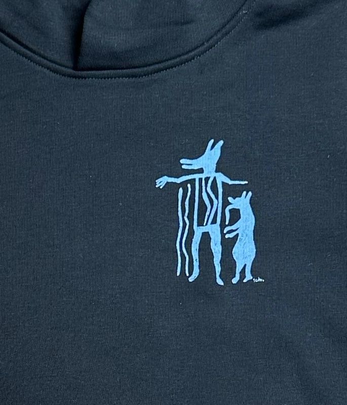 Kinder-Kapuzensweatshirt Bär und Wolf Kinder-Kapuzensweatshirt Bär und Wolf