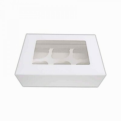 Cupcake Boxes (White &amp; Brown)