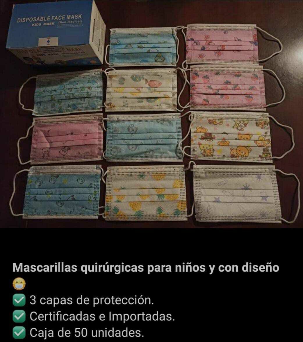 Mascarillas quirúrgicas para niños
