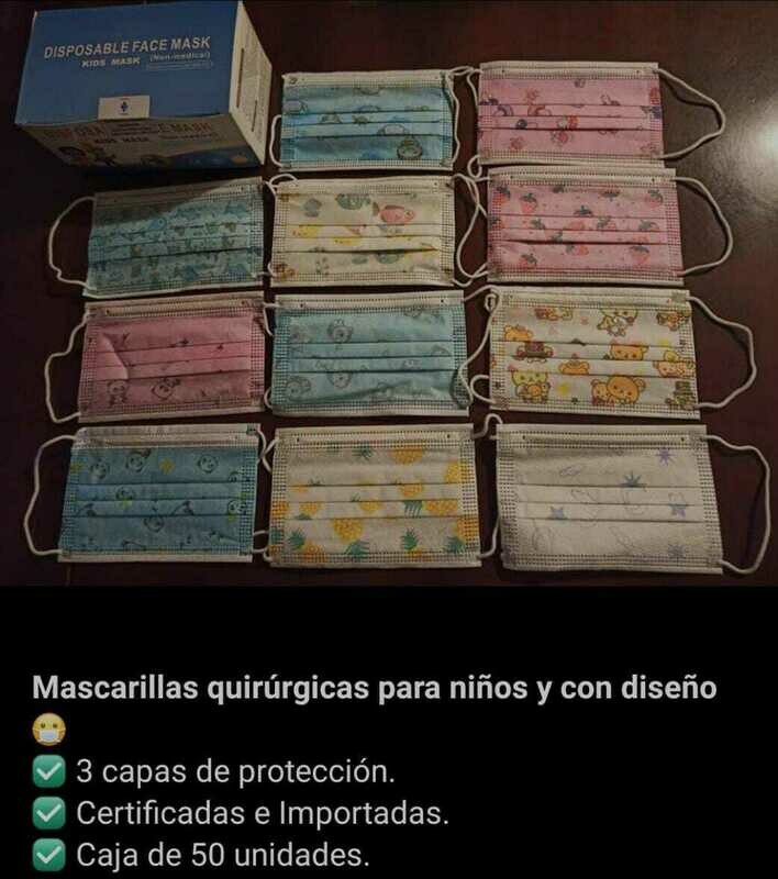 Mascarillas quirúrgicas para niños