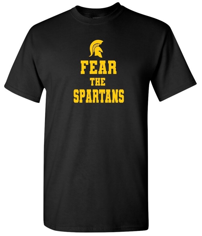 DHS - Black Fear the Spartans T-Shirt