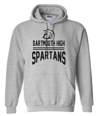 DHS - Sport Grey Dartmouth High Spartans Hoodie