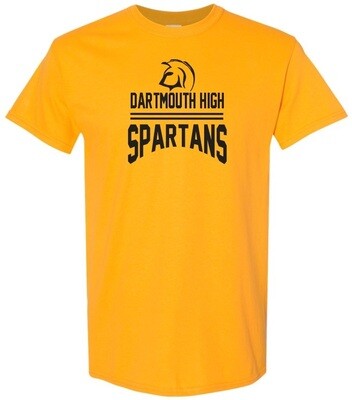 DHS - Yellow Dartmouth High Spartans T-Shirt