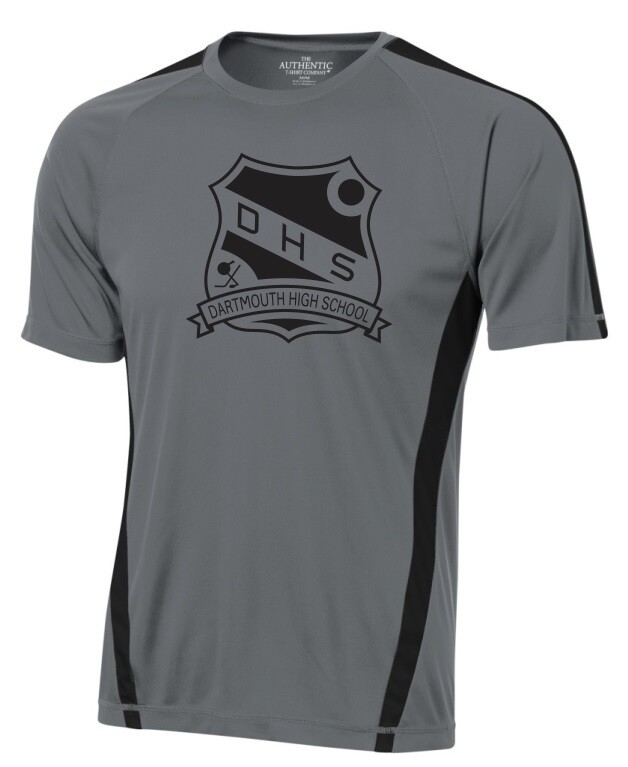 DHS - DHS Classic Grey/Black Moist Wick T-Shirt