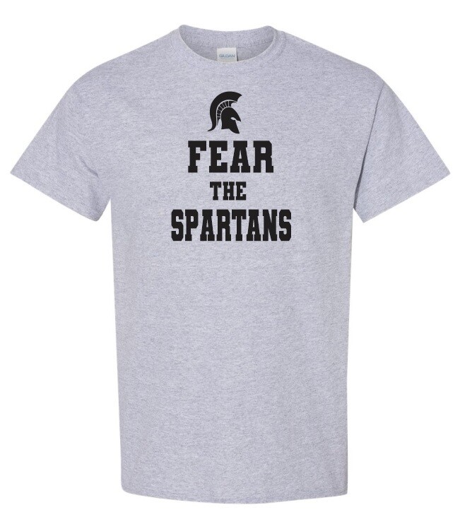 DHS - Sport Grey Fear the Spartans T-Shirt