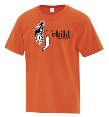 Ross Road School - Orange Day Every Child Matters Cotton T-Shirt (Regular Font)