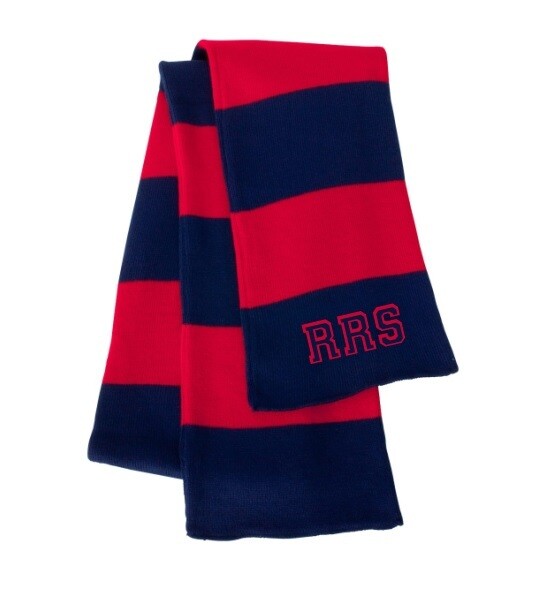 Ross Road - Red & Navy Scarf