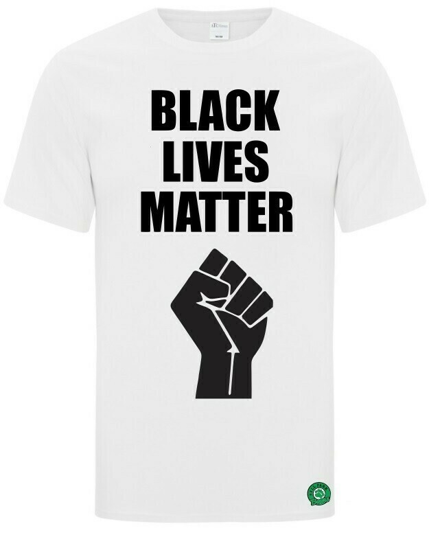 Bell Park - Black Lives Matter White T-Shirt (Black Logo)