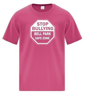 Bell Park - Stop Bullying Cotton T-Shirt (White Logo)