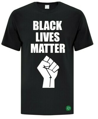 Bell Park - Black Lives Matter Black T-Shirt (White Logo)