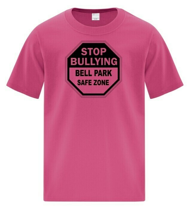 Bell Park - Stop Bullying Cotton T-Shirt (Black Logo)