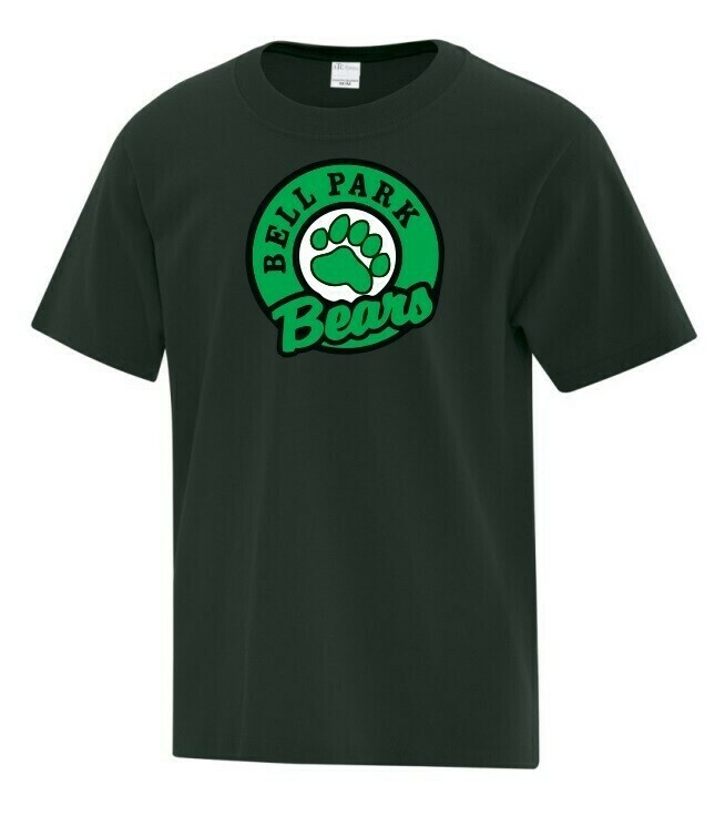 Bell Park - Dark Green Cotton T-Shirt