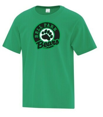 Bell Park - Green Cotton T-Shirt