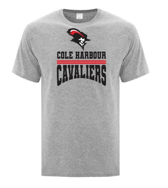 Cole Harbour High - Grey Cole Harbour Cavaliers Cotton T-Shirt