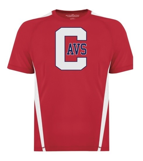 Cole Harbour High -  Red/White CAVS Moist Wick T-Shirt