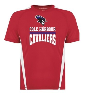 Cole Harbour High -  Red/White Cole Harbour Cavaliers Moist Wick T-Shirt