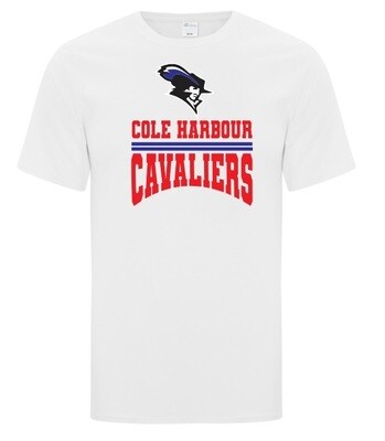 Cole Harbour High - White Cole Harbour Cavaliers Cotton T-Shirt