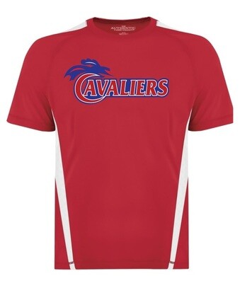 Cole Harbour High -  Red/White Cavaliers Moist Wick T-Shirt