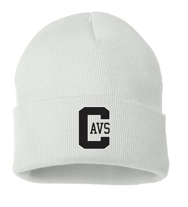 Cole Harbour High - White CAVS Cuff Beanie