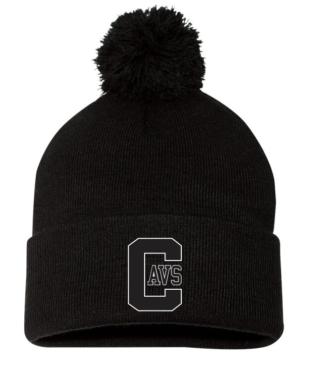 Cole Harbour High - Black Pom-Pom Beanie