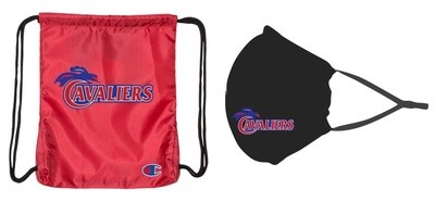 Cole Harbour High - Cavaliers Accessories Bundle (Champion Cinch Bag & Re-usable Mask Bundle)