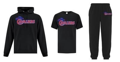 Cole Harbour High - Black Cavaliers Bundle (Hoodie, T-Shirt & Sweatpants)