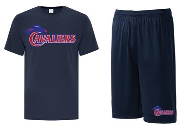 Cole Harbour High - Navy Cavaliers Bundle (Cotton T-Shirt & Shorts)