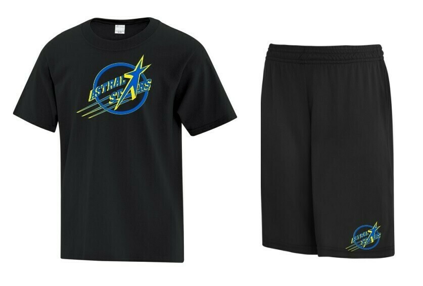 Astral Drive Elementary - Astral Drive Elementary Logo Bundle (Cotton T-Shirt & Shorts)