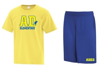 Astral Drive Elementary - AD Elementary Logo Bundle (Cotton T-Shirt & Shorts)