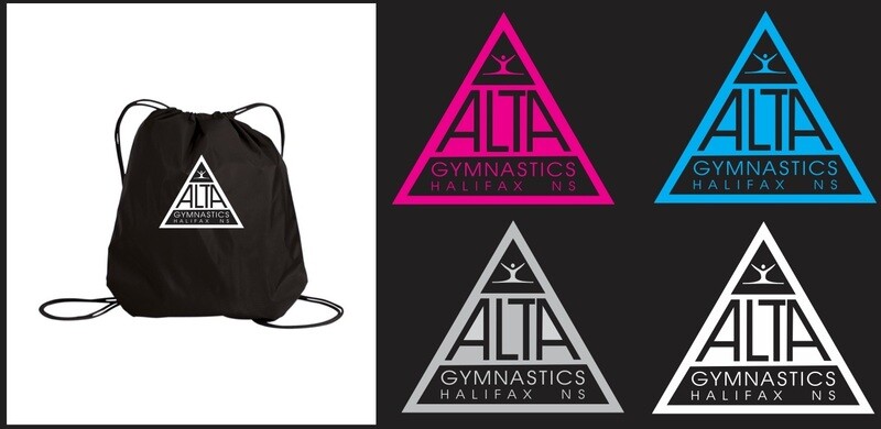 ALTA Gymnastics - Black ALTA Logo Cinch Bag
