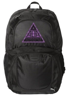 ALTA Gymnastics - Black ALTA Logo Puma Backpack