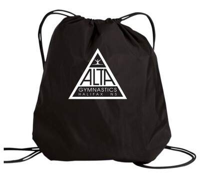 ALTA Gymnastics - Black ALTA Logo Cinch Bag