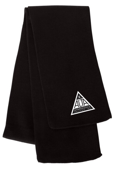 ALTA Gymnastics - Black ALTA Logo Scarf