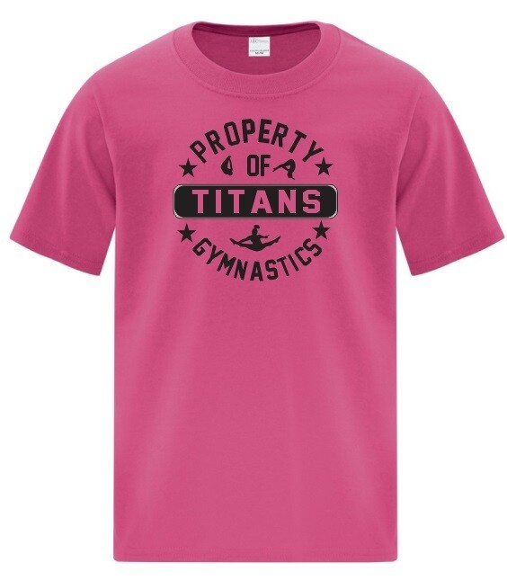 Titans Gymnastics & Trampoline - Property of Titans Logo T-Shirt