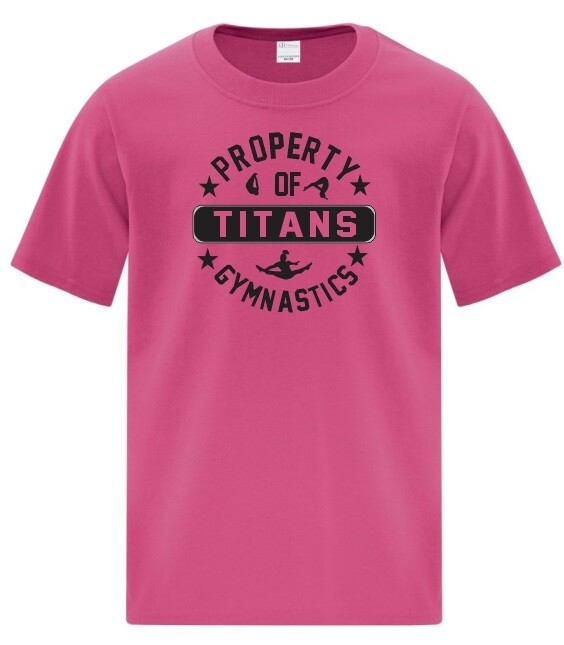 Titans Gymnastics &amp; Trampoline - Property of Titans Logo T-Shirt