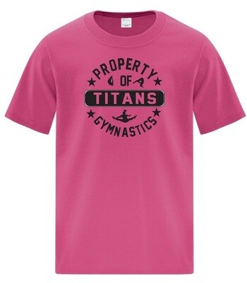 Titans Gymnastics & Trampoline - Property of Titans Logo T-Shirt