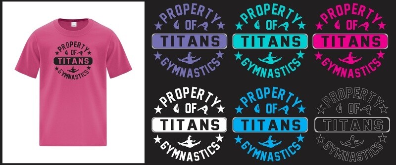 Titans Gymnastics &amp; Trampoline - Property of Titans Logo T-Shirt