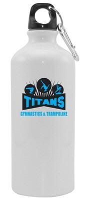 Titans Gymnastics & Trampoline - Titans Logo Aluminum Water Bottle (Neon Blue/Black Logo)